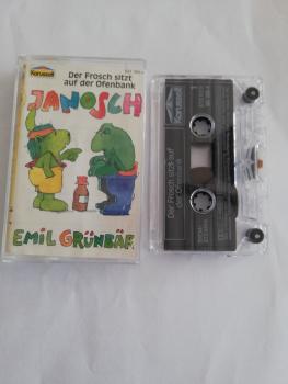 Janosch-Emil Grünbär Der Frosch sitzt auf der Ofenbank Transparent 551366-4 Karussell